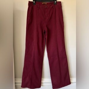 Judy Blue Front Seam Straight Leg Jeans High Waist Wide Leg Garment Dyed 15/32